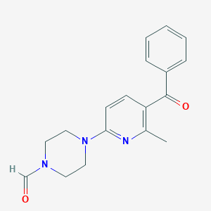 4-(5-Benzoyl-6-methylpyridin-2-yl)piperazine-1-carbaldehyde - 