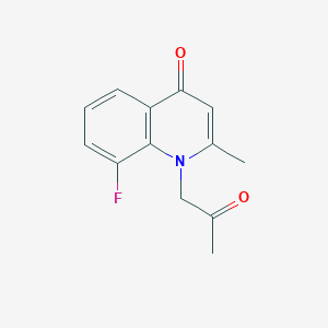 8-Fluoro-2-methyl-1-(2-oxopropyl)quinolin-4(1H)-one - 
