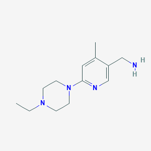 (6-(4-Ethylpiperazin-1-yl)-4-methylpyridin-3-yl)methanamine - 