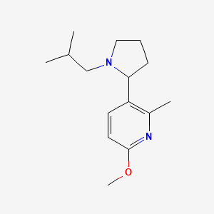 3-(1-Isobutylpyrrolidin-2-yl)-6-methoxy-2-methylpyridine - 