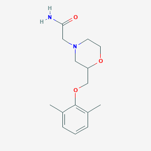 2-(2-((2,6-Dimethylphenoxy)methyl)morpholino)acetamide - 