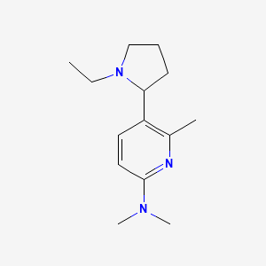 5-(1-Ethylpyrrolidin-2-yl)-N,N,6-trimethylpyridin-2-amine - 