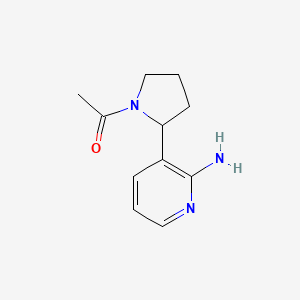 1-(2-(2-Aminopyridin-3-yl)pyrrolidin-1-yl)ethanone - 