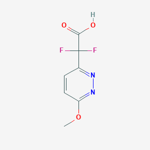 2,2-Difluoro-2-(6-methoxypyridazin-3-yl)acetic acid - 
