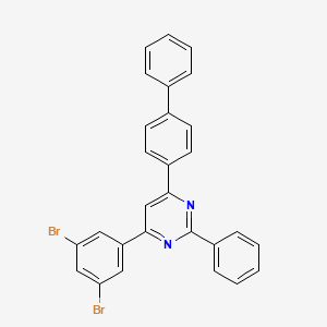 4-([1,1'-Biphenyl]-4-yl)-6-(3,5-dibromophenyl)-2-phenylpyrimidine - 