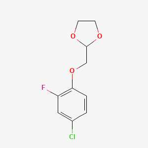 2-((4-Chloro-2-fluorophenoxy)methyl)-1,3-dioxolane - 
