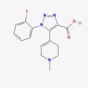 1-(2-Fluorophenyl)-5-(1-methyl-1,2,3,6-tetrahydropyridin-4-yl)-1H-1,2,3-triazole-4-carboxylic acid - 