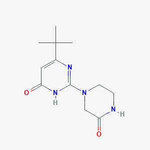 4-(4-(tert-Butyl)-6-hydroxypyrimidin-2-yl)piperazin-2-one - 