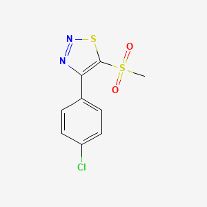 4-(4-Chlorophenyl)-5-(methylsulfonyl)-1,2,3-thiadiazole - 