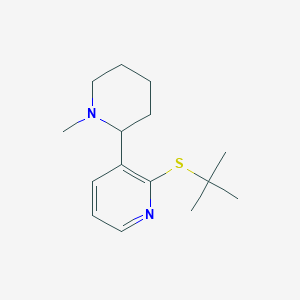 2-(tert-Butylthio)-3-(1-methylpiperidin-2-yl)pyridine - 