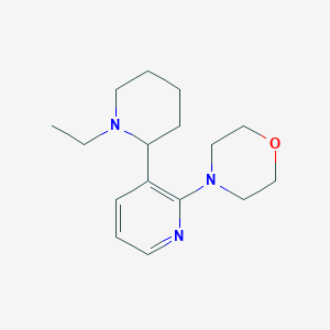 4-(3-(1-Ethylpiperidin-2-yl)pyridin-2-yl)morpholine - 