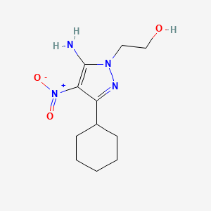 2-(5-Amino-3-cyclohexyl-4-nitro-1H-pyrazol-1-yl)ethanol - 