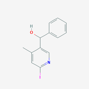 (6-Iodo-4-methylpyridin-3-yl)(phenyl)methanol - 
