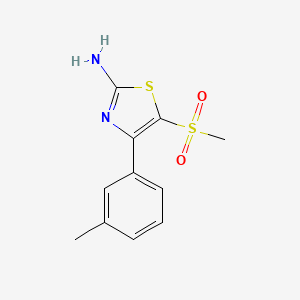 5-(Methylsulfonyl)-4-(m-tolyl)thiazol-2-amine - 