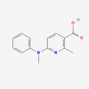 2-Methyl-6-(methyl(phenyl)amino)nicotinic acid - 