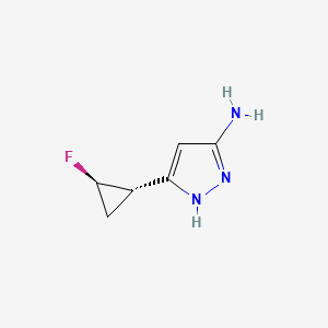 5-((1S,2R)-2-Fluorocyclopropyl)-1H-pyrazol-3-amine - 