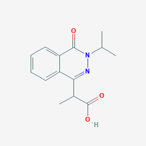 2-(3-Isopropyl-4-oxo-3,4-dihydrophthalazin-1-yl)propanoic acid - 1344692-10-9