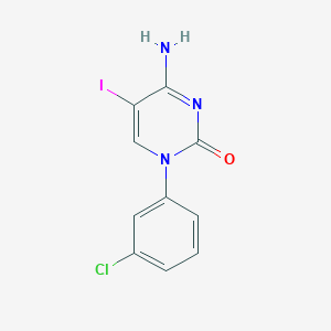 4-Amino-1-(3-chlorophenyl)-5-iodopyrimidin-2(1H)-one - 