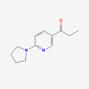 1-(6-(Pyrrolidin-1-yl)pyridin-3-yl)propan-1-one - 