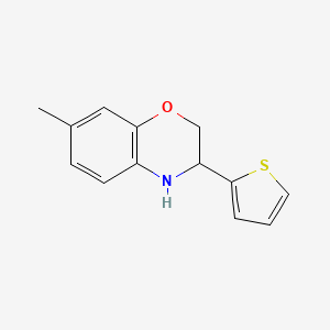 7-Methyl-3-(thiophen-2-yl)-3,4-dihydro-2H-benzo[b][1,4]oxazine - 