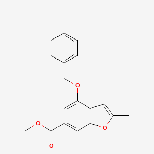 Methyl 2-methyl-4-((4-methylbenzyl)oxy)benzofuran-6-carboxylate - 