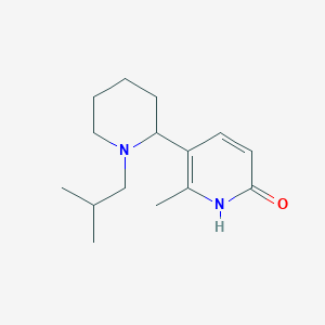 5-(1-Isobutylpiperidin-2-yl)-6-methylpyridin-2(1H)-one - 