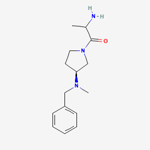2-amino-1-[(3S)-3-[benzyl(methyl)amino]pyrrolidin-1-yl]propan-1-one - 