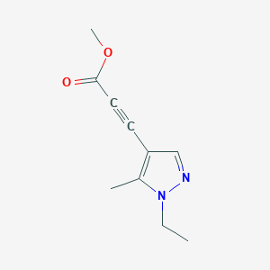 Methyl 3-(1-ethyl-5-methyl-1H-pyrazol-4-yl)propiolate - 