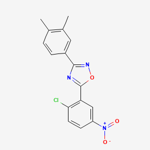 5-(2-Chloro-5-nitrophenyl)-3-(3,4-dimethylphenyl)-1,2,4-oxadiazole - 