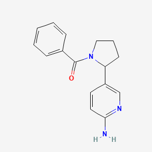 (2-(6-Aminopyridin-3-yl)pyrrolidin-1-yl)(phenyl)methanone - 