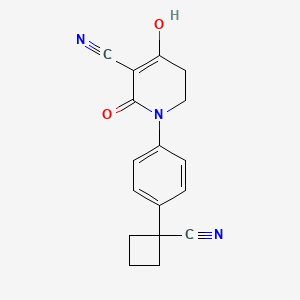 1-(4-(1-Cyanocyclobutyl)phenyl)-4-hydroxy-2-oxo-1,2,5,6-tetrahydropyridine-3-carbonitrile - 