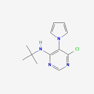 N-(tert-Butyl)-6-chloro-5-(1H-pyrrol-1-yl)pyrimidin-4-amine - 