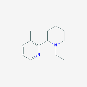 2-(1-Ethylpiperidin-2-yl)-3-methylpyridine - 