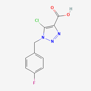 5-Chloro-1-(4-fluorobenzyl)-1H-1,2,3-triazole-4-carboxylic acid - 