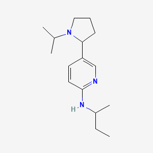 N-(sec-Butyl)-5-(1-isopropylpyrrolidin-2-yl)pyridin-2-amine - 