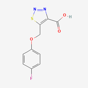 5-((4-Fluorophenoxy)methyl)-1,2,3-thiadiazole-4-carboxylic acid - 