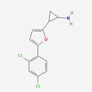2-(5-(2,4-Dichlorophenyl)furan-2-yl)cyclopropanamine - 
