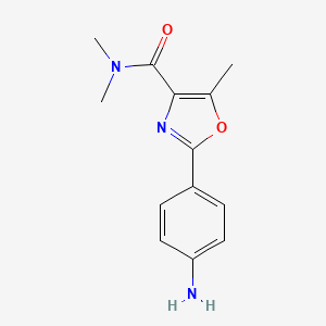 2-(4-Aminophenyl)-N,N,5-trimethyloxazole-4-carboxamide - 