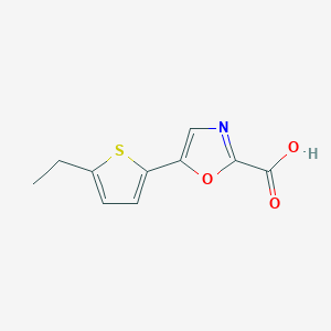 5-(5-Ethylthiophen-2-yl)oxazole-2-carboxylic acid - 