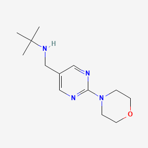 2-Methyl-N-((2-morpholinopyrimidin-5-yl)methyl)propan-2-amine - 
