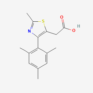 2-(4-Mesityl-2-methylthiazol-5-yl)acetic acid - 