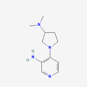 4-(3-(Dimethylamino)pyrrolidin-1-yl)pyridin-3-amine - 