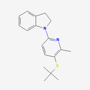 1-(5-(tert-Butylthio)-6-methylpyridin-2-yl)indoline - 