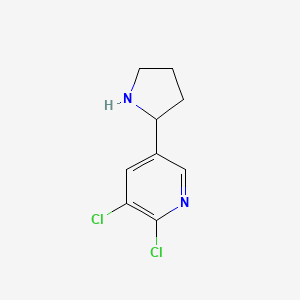 2,3-Dichloro-5-(pyrrolidin-2-yl)pyridine - 