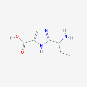 2-(1-Aminopropyl)-1H-imidazole-4-carboxylic acid - 