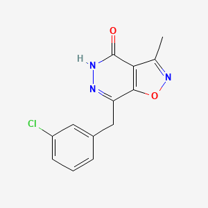 7-(3-Chlorobenzyl)-3-methylisoxazolo[4,5-d]pyridazin-4(5H)-one - 