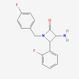 3-Amino-1-(4-fluorobenzyl)-4-(2-fluorophenyl)azetidin-2-one - 