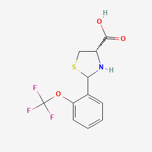 (4S)-2-(2-(Trifluoromethoxy)phenyl)thiazolidine-4-carboxylic acid - 