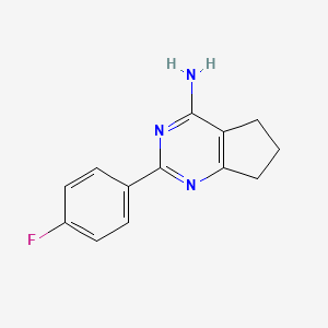 2-(4-fluorophenyl)-6,7-dihydro-5H-cyclopenta[d]pyrimidin-4-amine - 