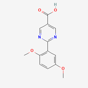 2-(2,5-Dimethoxyphenyl)pyrimidine-5-carboxylic acid - 
